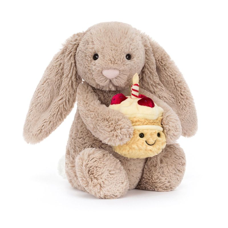 Jellycat Bashful Birthday Bunny Beige Kanin 31 cm