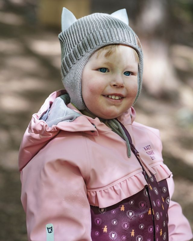 KATTNAKKEN Baby Regndress Pytt, Rosa Krystall