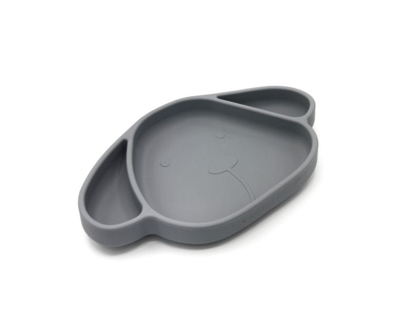 The Cotton Cloud Silicone Suction Tallerken Milo, Storm Grey